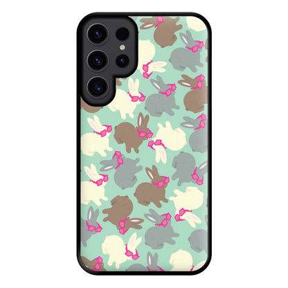 Bunny With Glasses Pattern Phone Case for Galaxy S23 Ultra