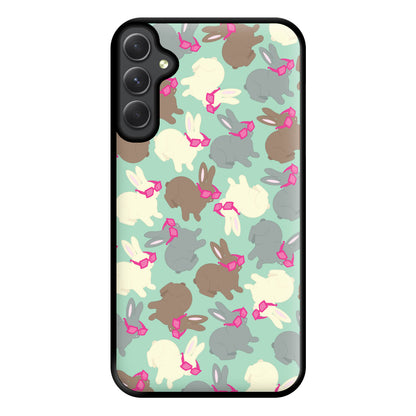 Bunny With Glasses Pattern Phone Case for Galaxy A54