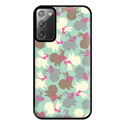 Bunny With Glasses Pattern Phone Case for Galaxy Note 20 Ultra