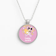 Happy Easter Pink  Necklace 1