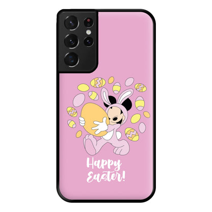 Happy Easter Pink  Phone Case for Galaxy S21 Ultra