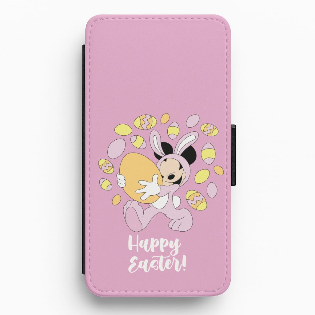 Happy Easter Pink  Flip / Wallet Phone Case