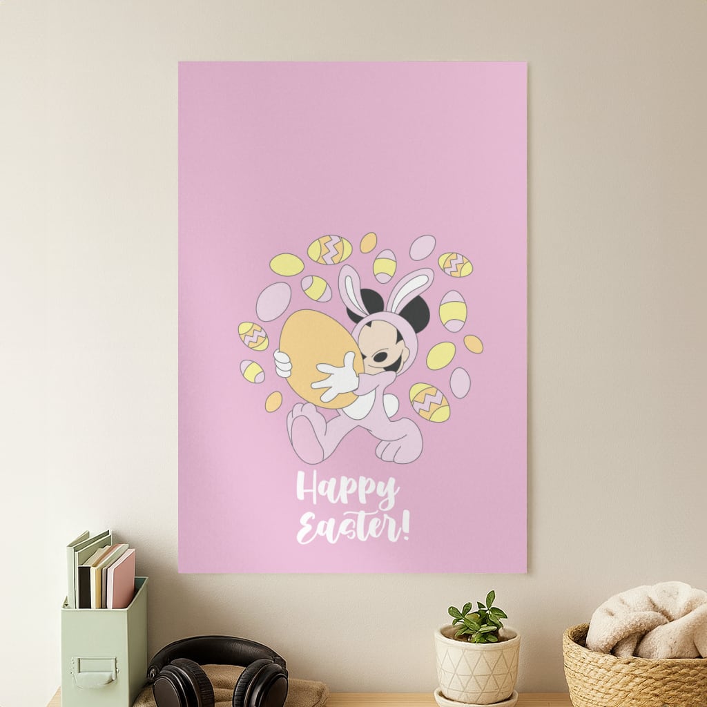 Happy Easter Pink  Poster