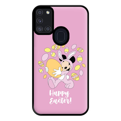 Happy Easter Pink  Phone Case for Galaxy A21s