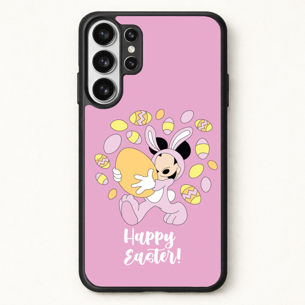 Happy Easter Pink Phone Case for Galaxy S26 Ultra