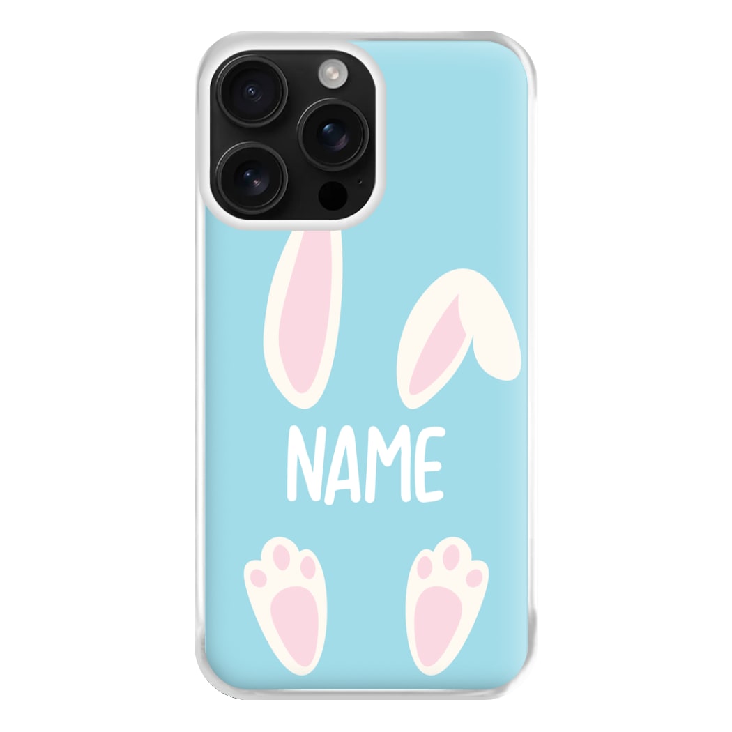 White Bunny Personalised Phone Case for iPhone 16 Pro Max