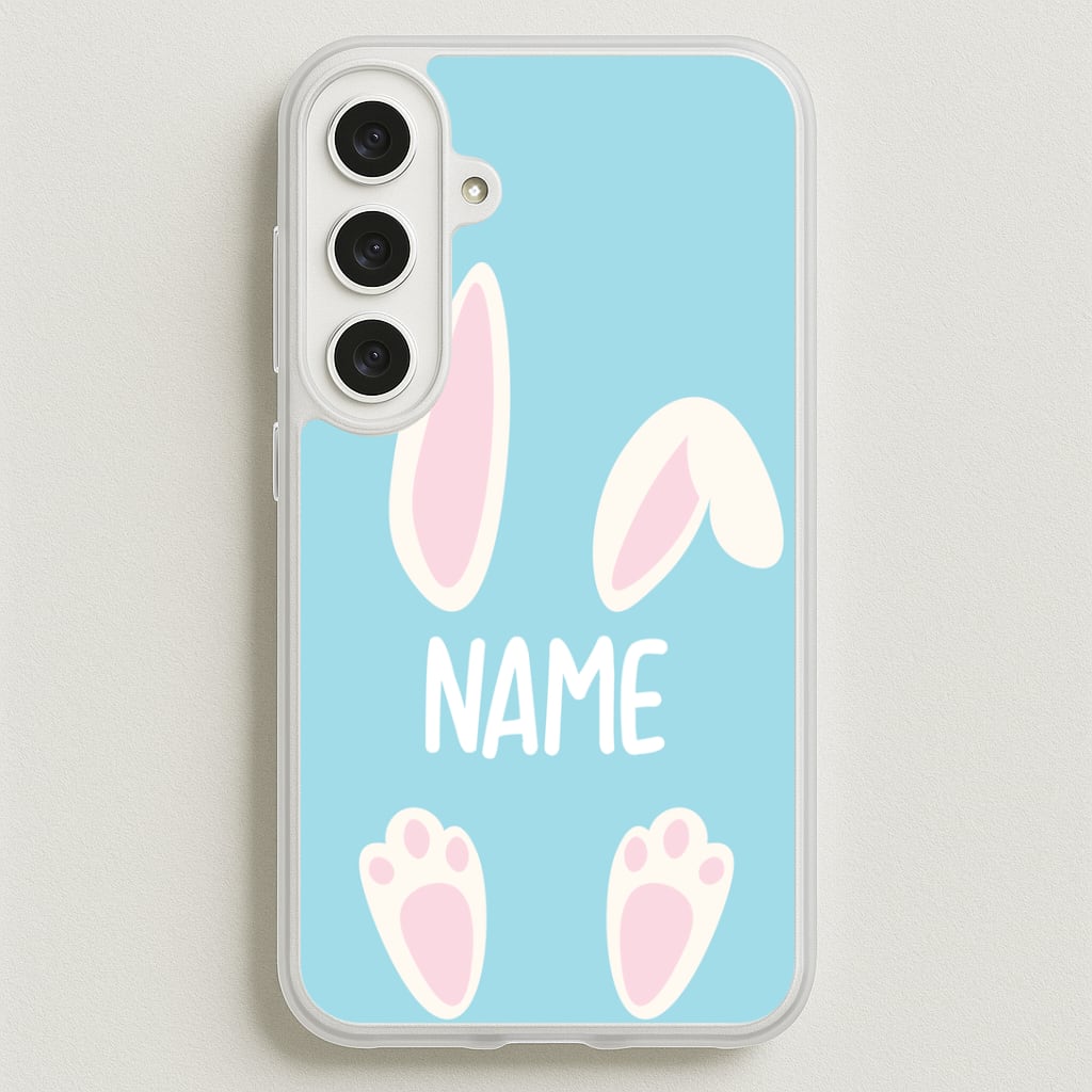 White Bunny Personalised Phone Case for Galaxy S25FE