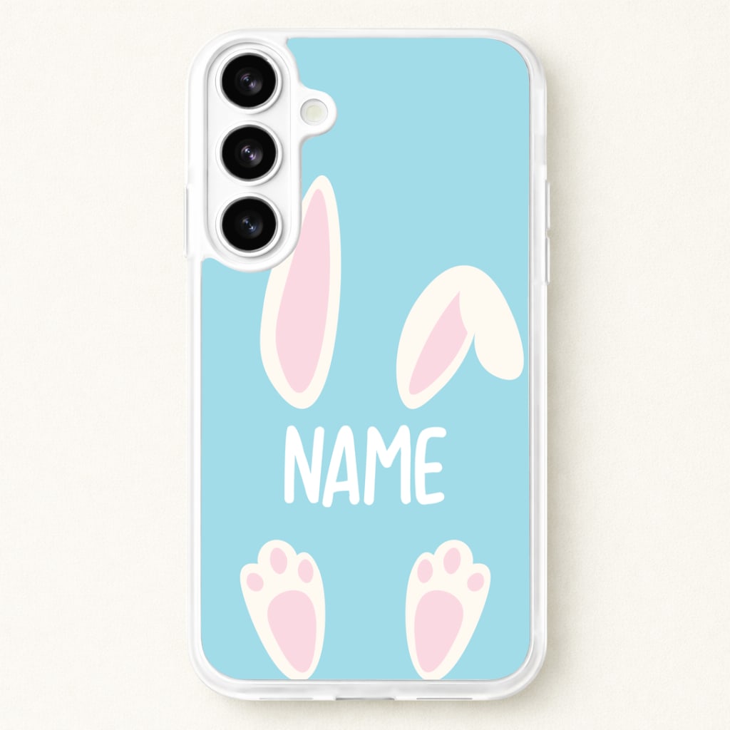 White Bunny Personalised Phone Case for Galaxy S26 Plus
