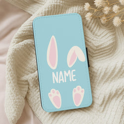 White Bunny Personalised Wallet Phone Case