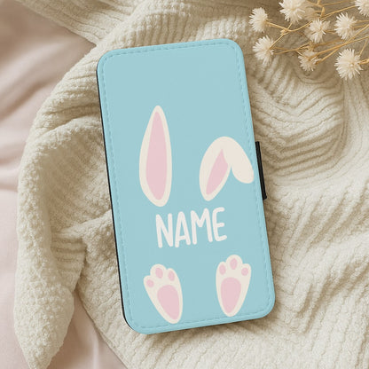 White Bunny Personalised Wallet Phone Case