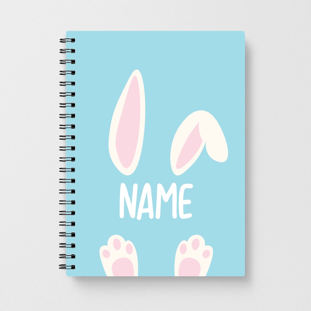 White Bunny Personalised Notebook