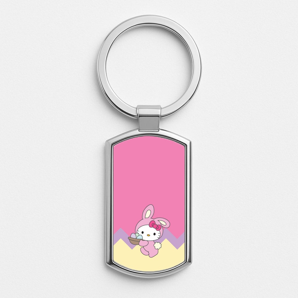 Cute Bunny 2025 Silver Keyring