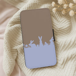 Bunny Outline  Wallet Phone Case