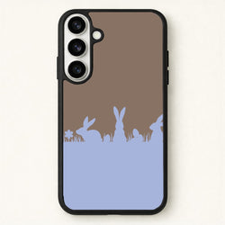 Bunny Outline Phone Case for Galaxy S26 Plus