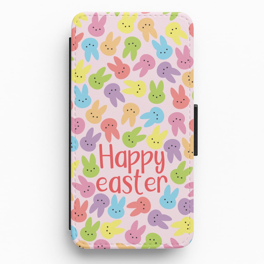 Bunny Pattern Flip / Wallet Phone Case