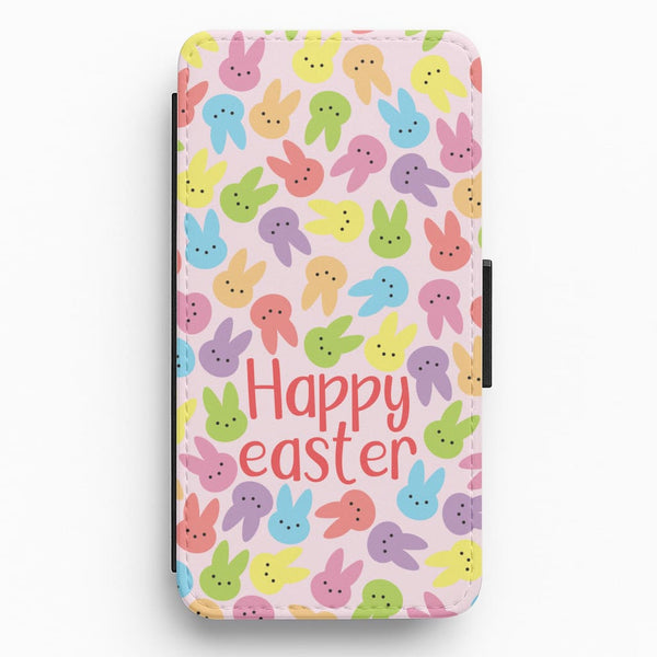 Bunny Pattern Flip / Wallet Phone Case