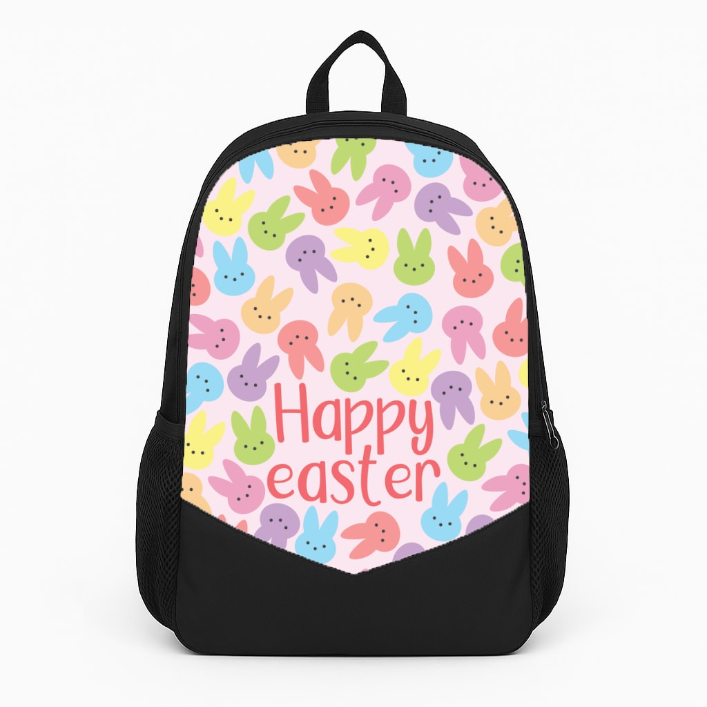 Bunny Pattern Large Backpack