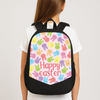 Bunny Pattern Large School Bag