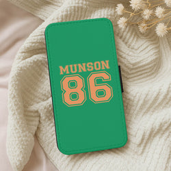 Munson 86 - Green Wallet Phone Case