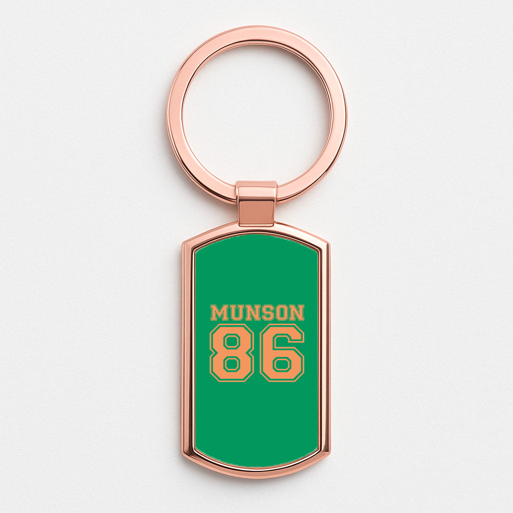 Munson 86 - Green Rose Gold Keyring