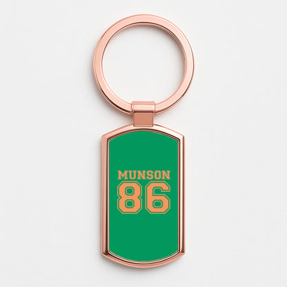 Munson 86 - Green Rose Gold Keyring