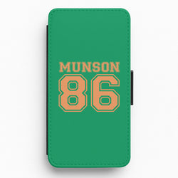 Munson 86 - Green Flip / Wallet Phone Case