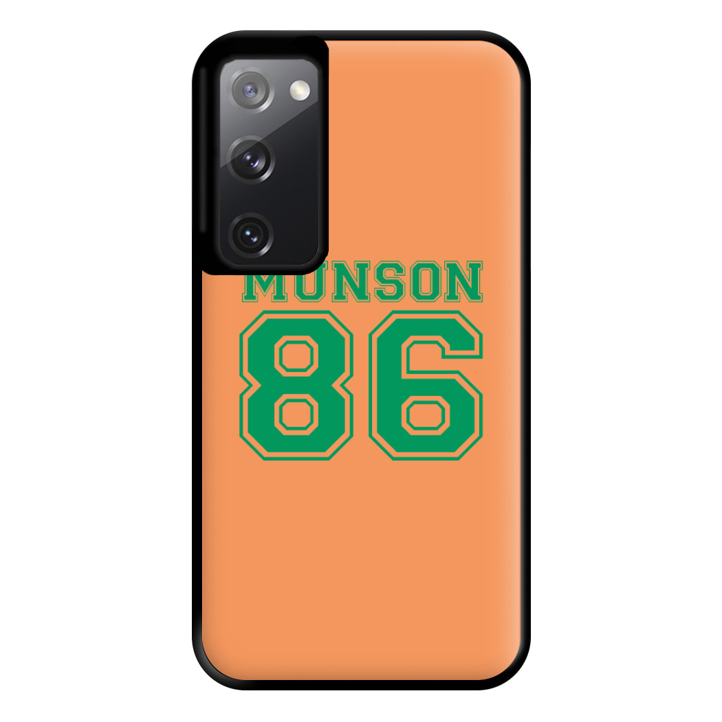 Munson 86 - Orange Phone Case for Galaxy S20FE