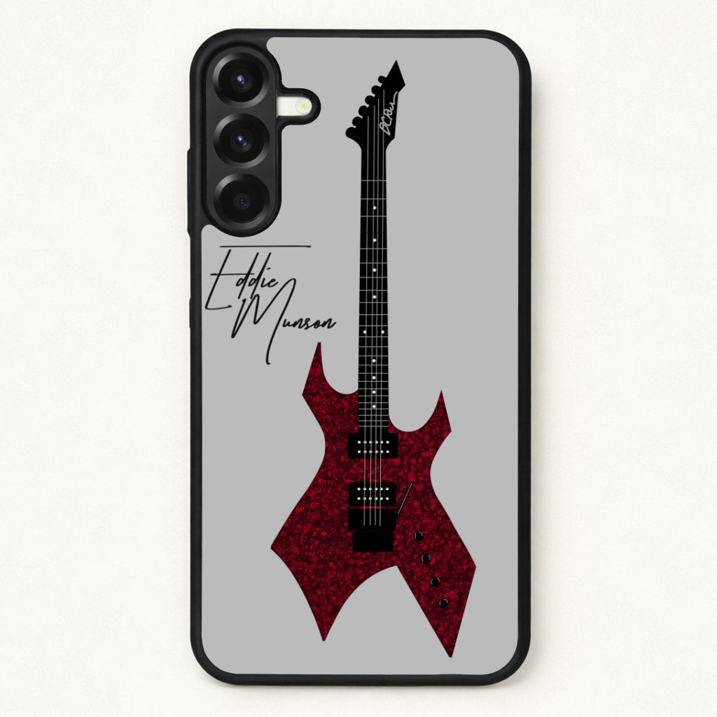 Eddie Munson Guitar Phone Case for Galaxy A57