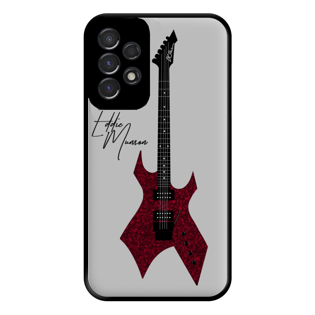 Eddie Munson Guitar Phone Case for Galaxy A53