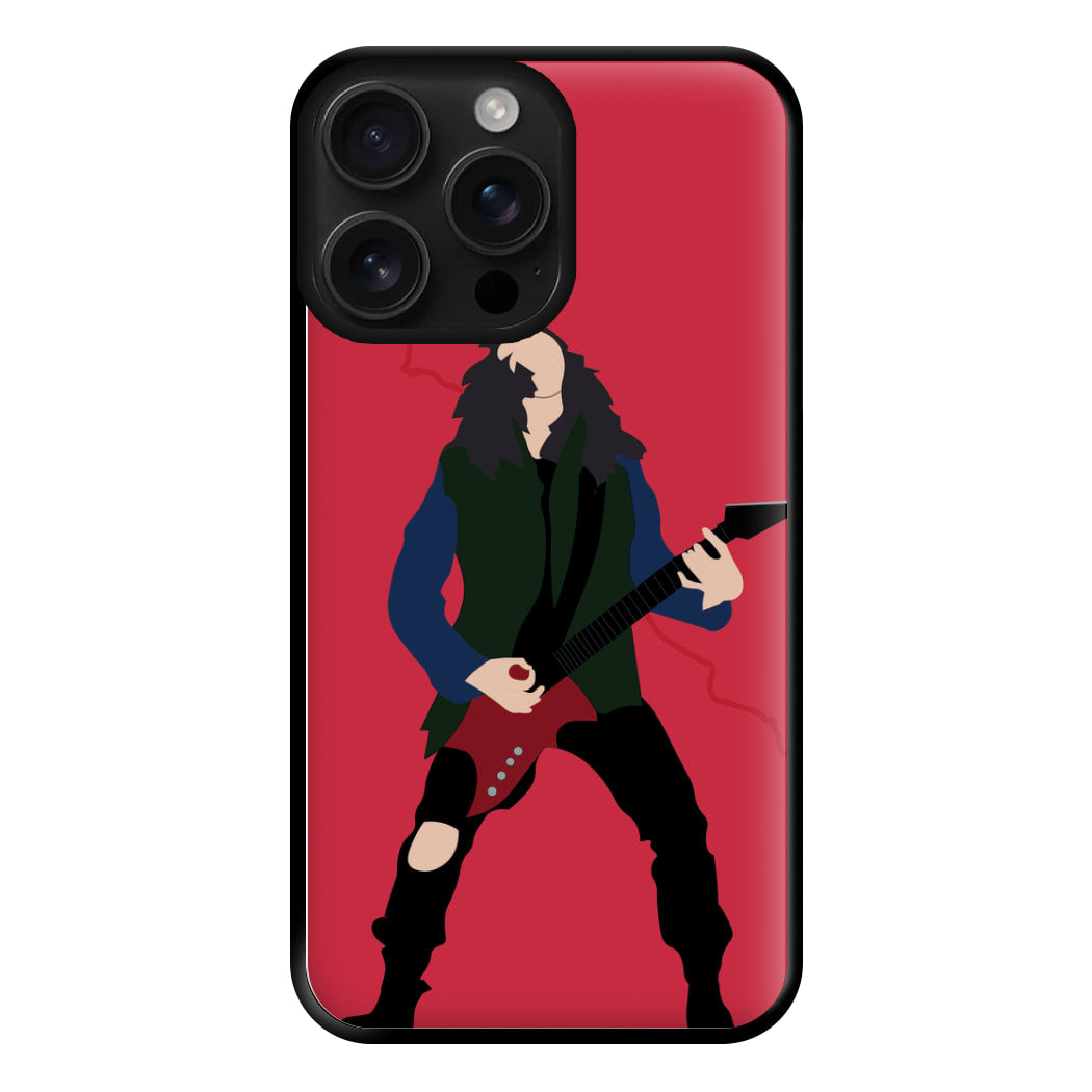 Eddie Munson Playing Guitar Phone Case