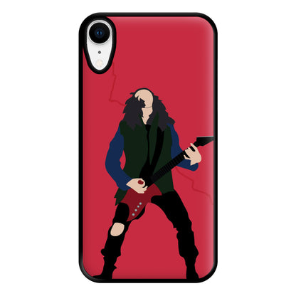 Eddie Munson Playing Guitar Phone Case for iPhone XR