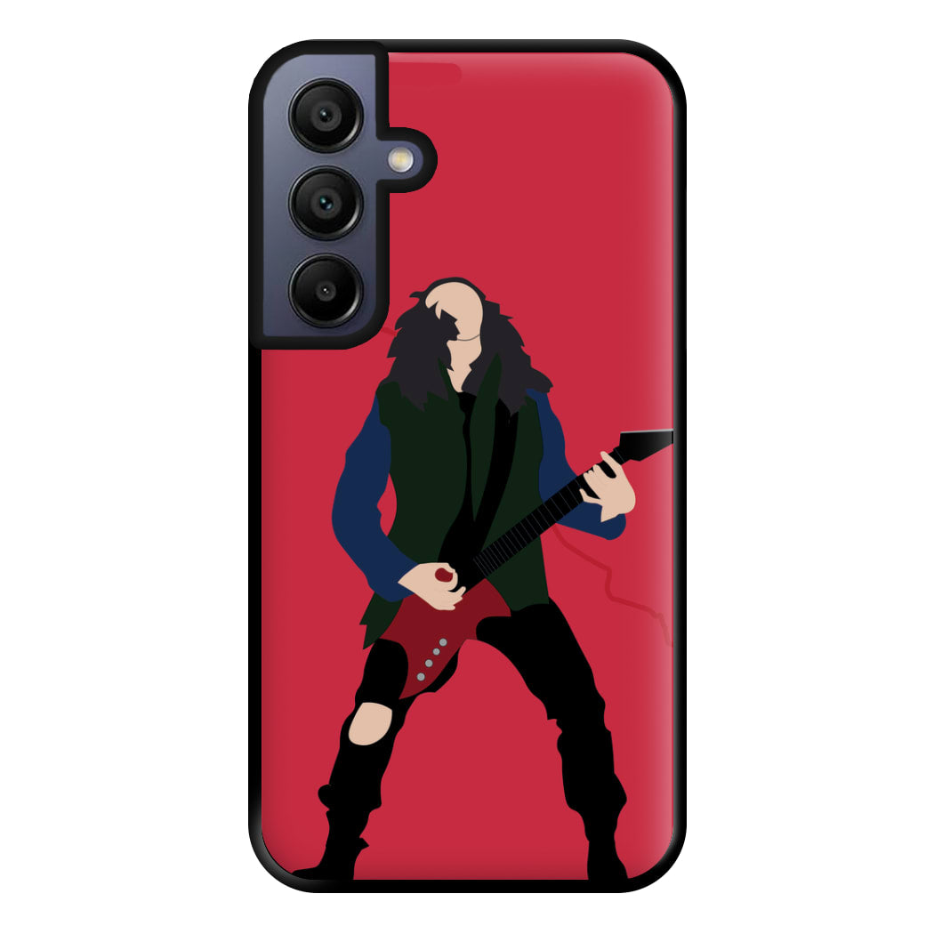 Eddie Munson Playing Guitar Phone Case for Galaxy A15