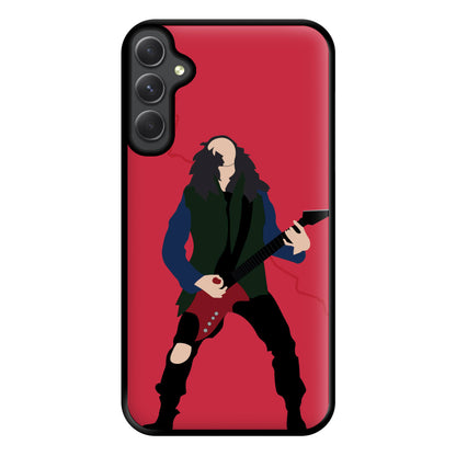 Eddie Munson Playing Guitar Phone Case for Galaxy A34