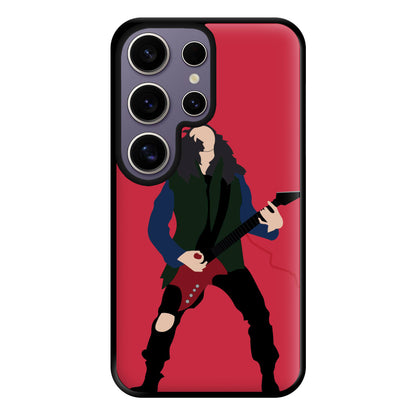 Eddie Munson Playing Guitar Phone Case for Galaxy S25 Ultra