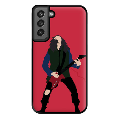 Eddie Munson Playing Guitar Phone Case for Galaxy S21FE