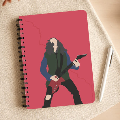 Eddie Munson Playing Guitar Notepad