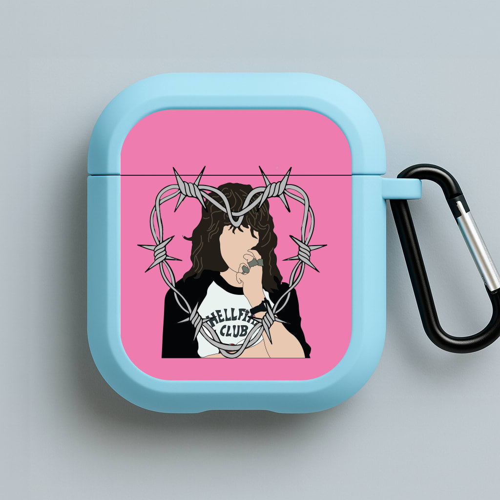 Eddie Heart Blue AirPods Case