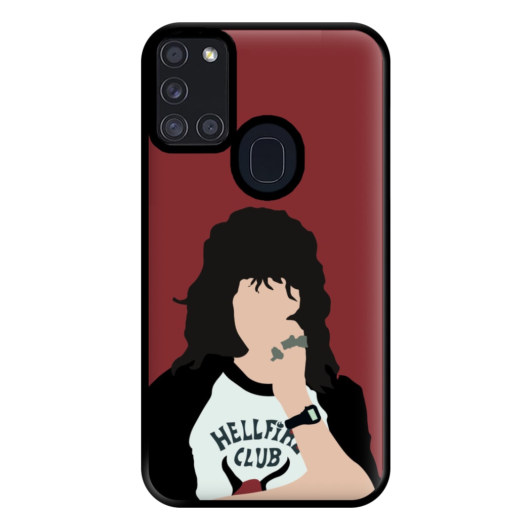 Eddie Munson Hellfire Phone Case for Galaxy A21s