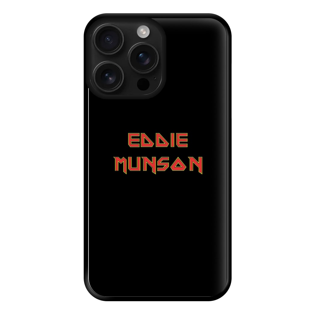 Eddie Munson Text Phone Case for iPhone 16 Pro Max