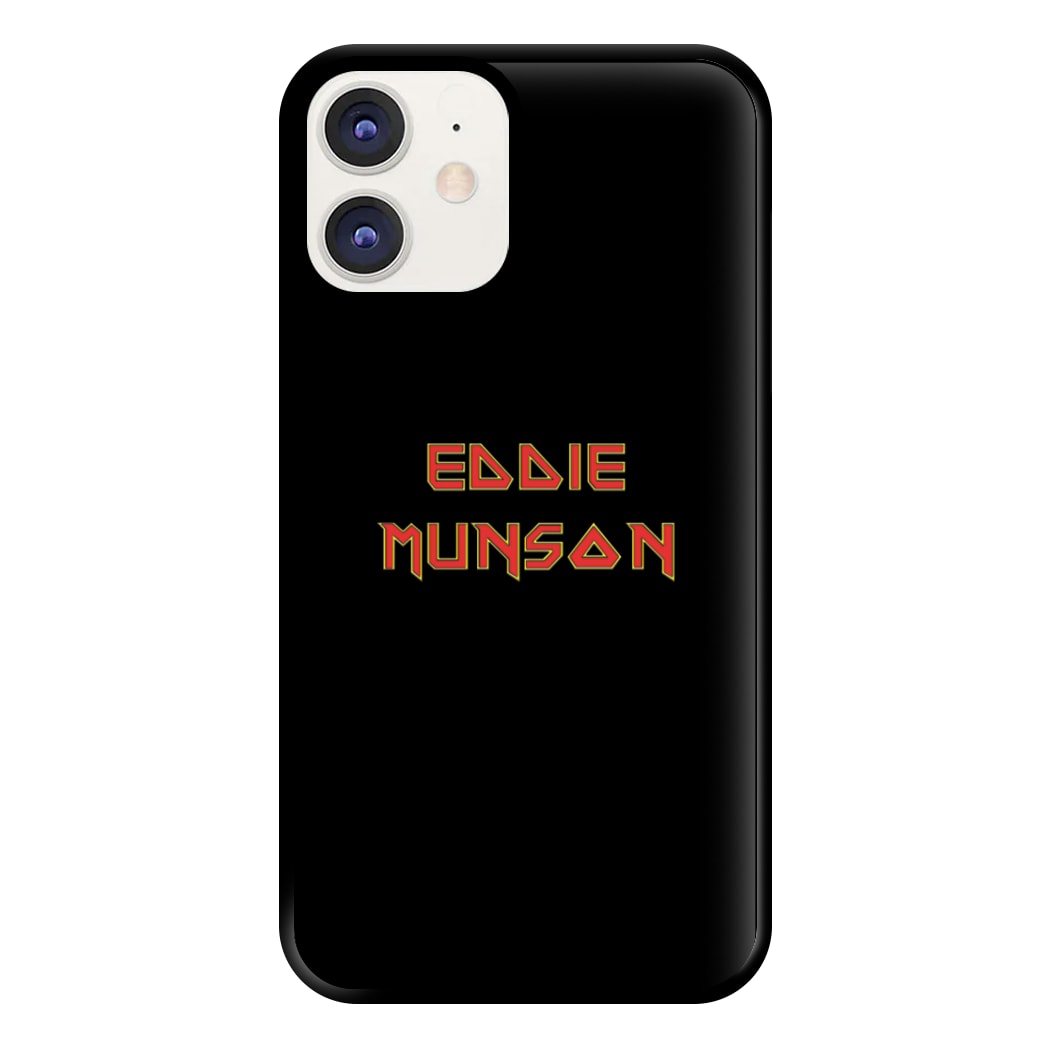 Eddie Munson Text Phone Case for iPhone 12 / 12 Pro