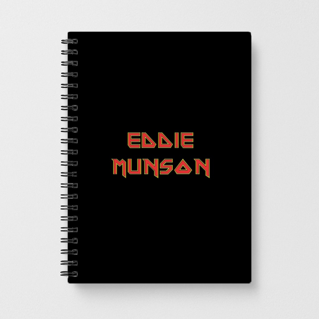 Eddie Munson Text Notebook