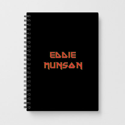 Eddie Munson Text - Stranger Things Notebook