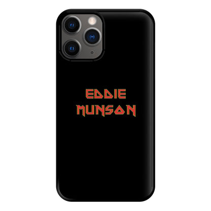 Eddie Munson Text Phone Case for iPhone 12 Pro Max