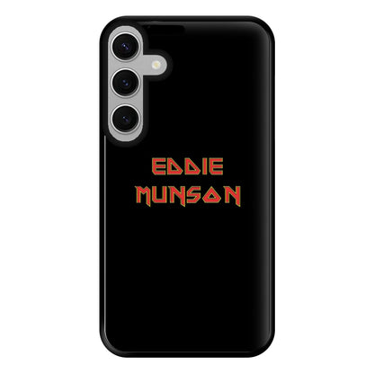 Eddie Munson Text Phone Case for Galaxy S24FE