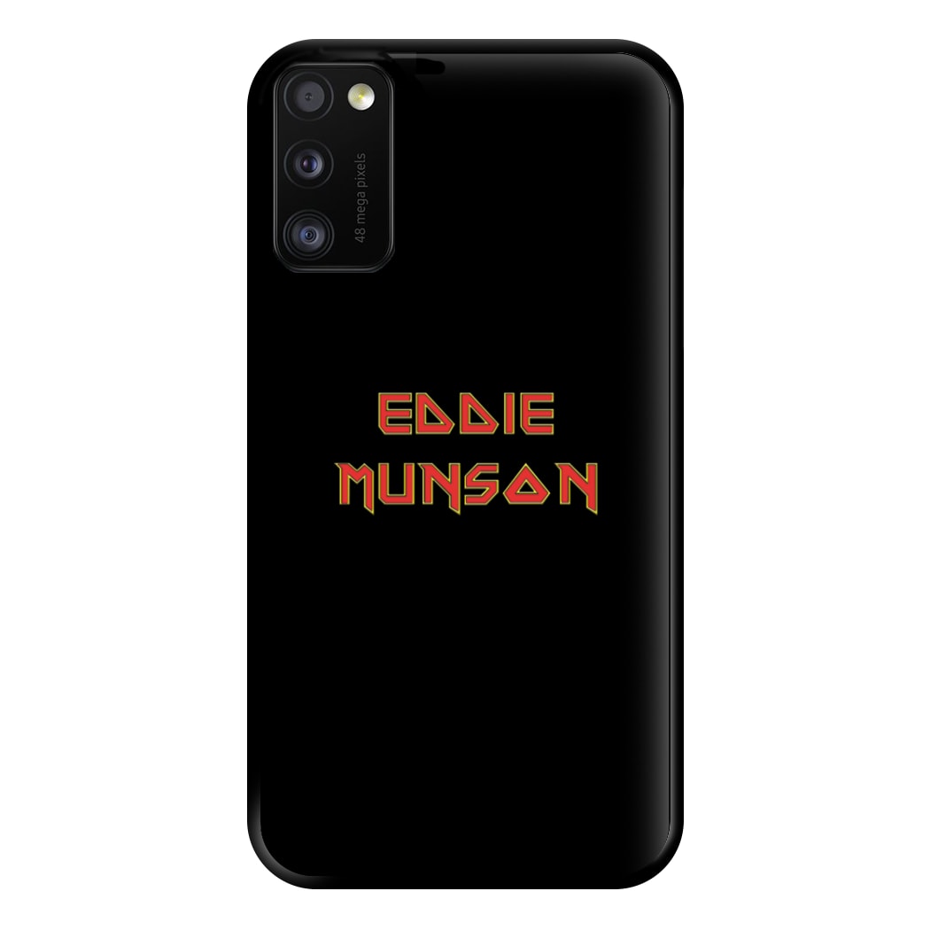 Eddie Munson Text Phone Case for Galaxy A41