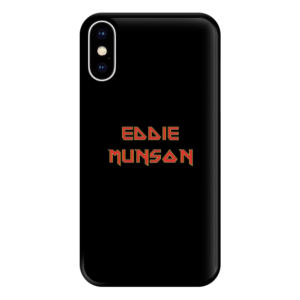 Eddie Munson Text Phone Case for iPhone XS Max