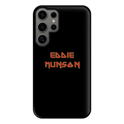 Eddie Munson Text Phone Case for Galaxy S24 Ultra