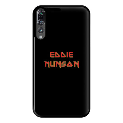 Eddie Munson Text Phone Case for Huawei P20 Pro