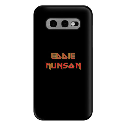 Eddie Munson Text Phone Case for Galaxy S10e