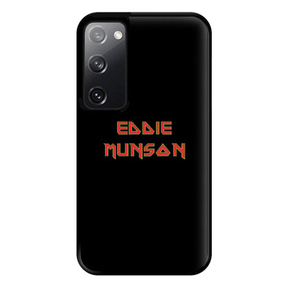 Eddie Munson Text Phone Case for Galaxy S20